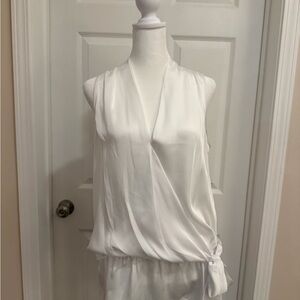 Michael Kors Ivory Satin Blouse